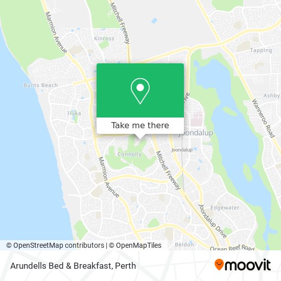 Arundells Bed & Breakfast map