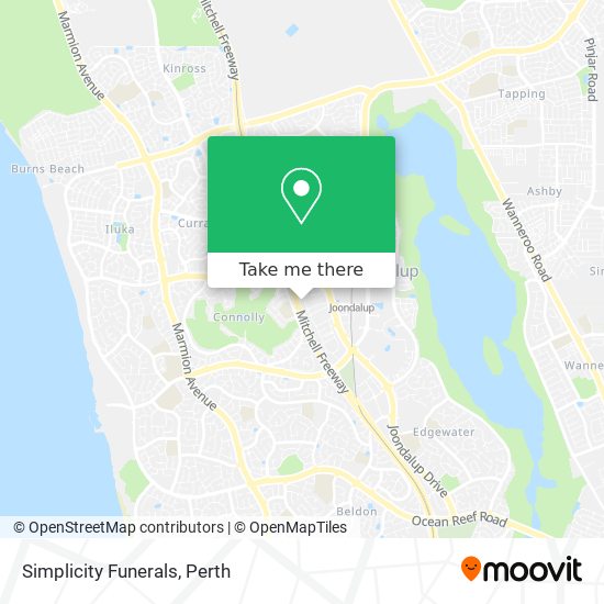 Simplicity Funerals map