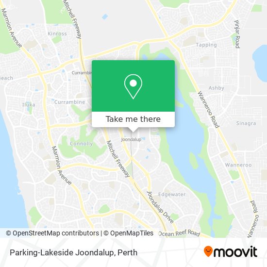 How to get to ParkingLakeside Joondalup by Bus or Train?