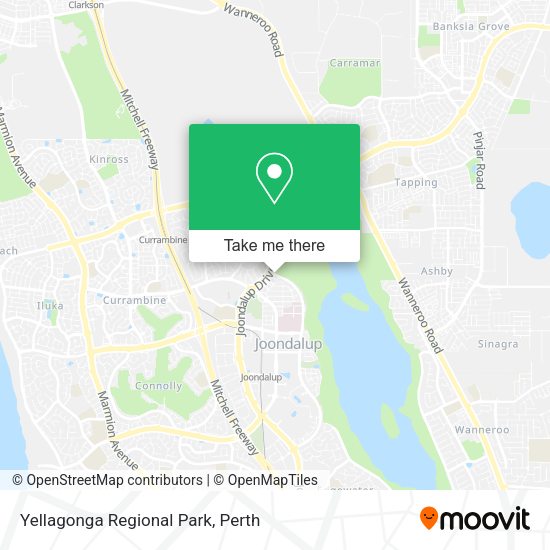 Yellagonga Regional Park map