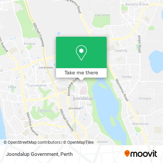 Joondalup Government map