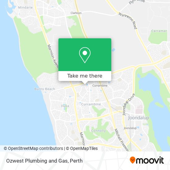 Ozwest Plumbing and Gas map