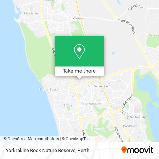Yorkrakine Rock Nature Reserve map