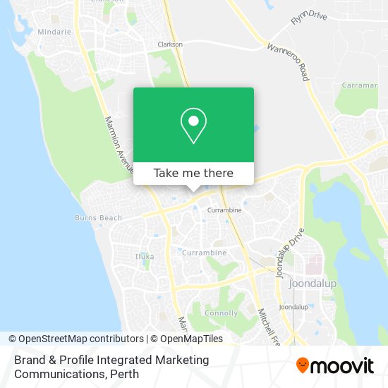 Brand & Profile Integrated Marketing Communications map