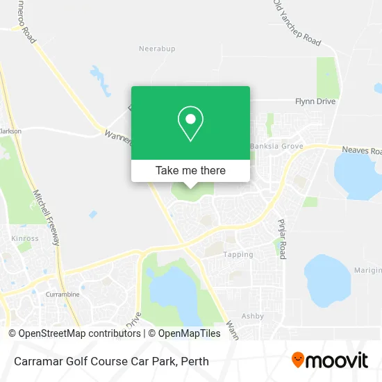 Mapa Carramar Golf Course Car Park