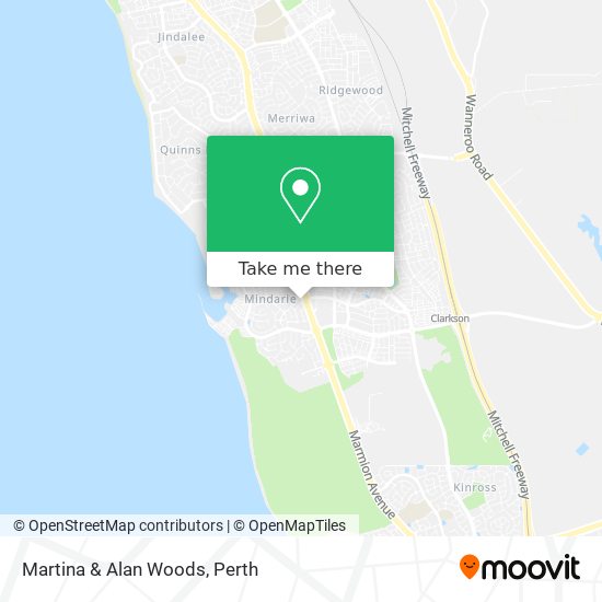 Martina & Alan Woods map