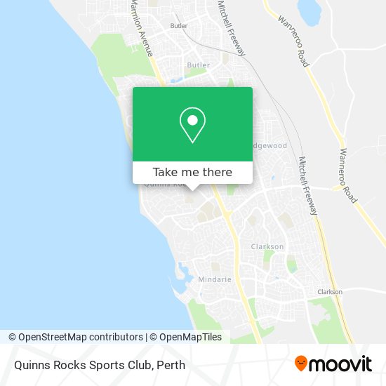 Quinns Rocks Sports Club map