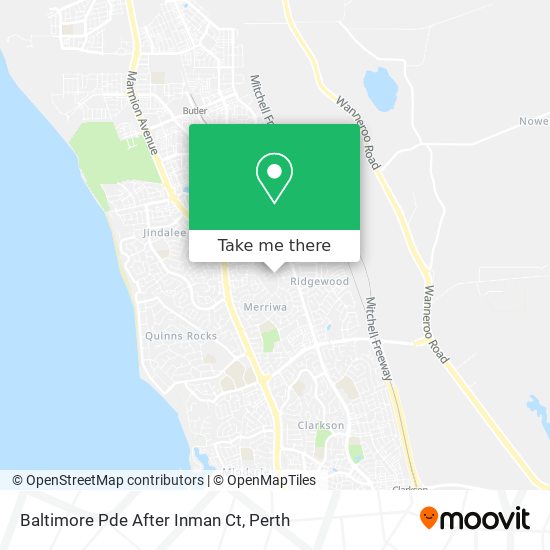 Baltimore Pde After Inman Ct map