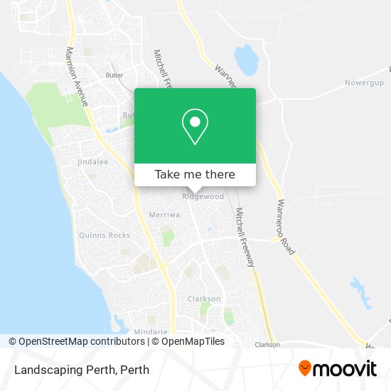 Landscaping Perth map