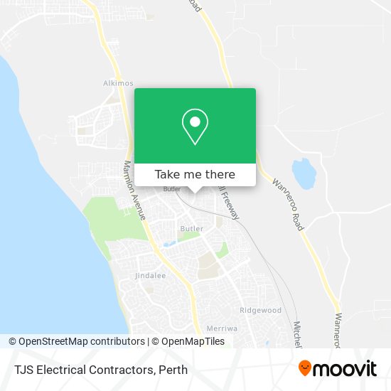 TJS Electrical Contractors map