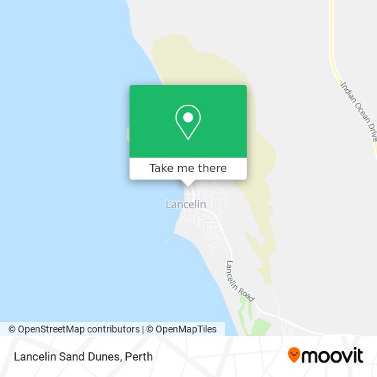 Lancelin Sand Dunes map