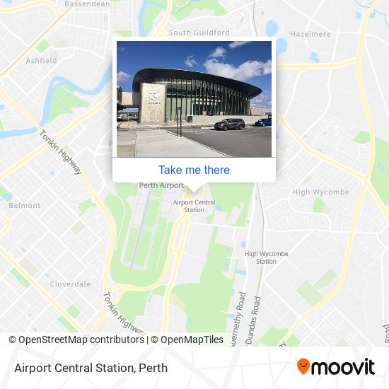 Airport Central Station map