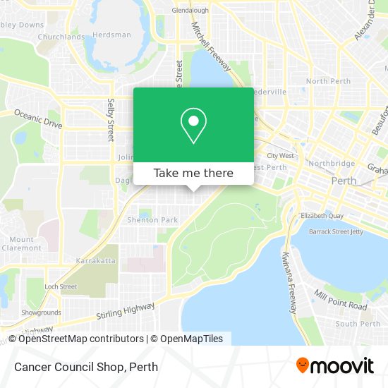 Cancer Council Shop map