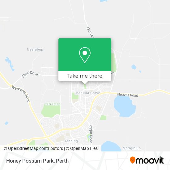 Honey Possum Park map