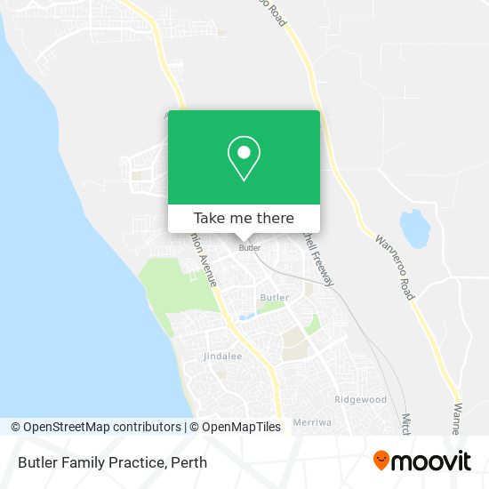 Butler Family Practice map