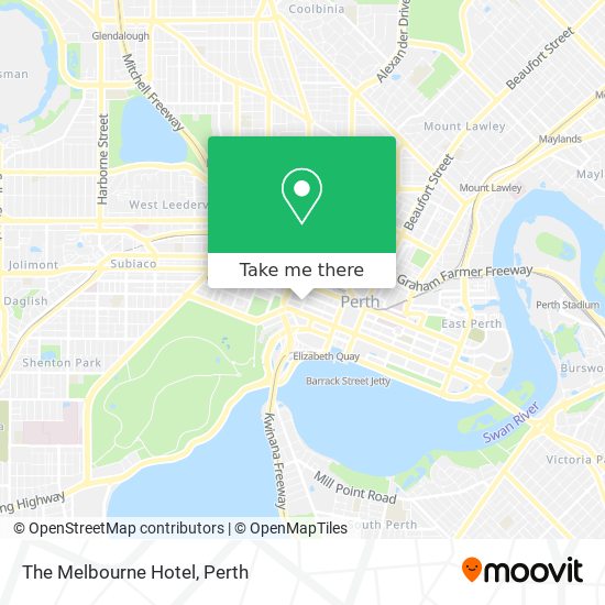Mapa The Melbourne Hotel