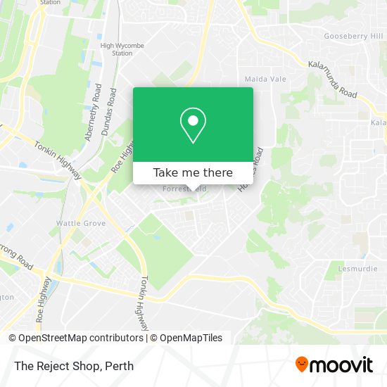 The Reject Shop map