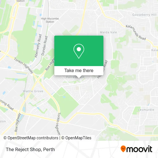 The Reject Shop map