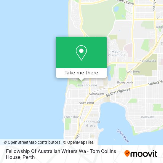 Mapa Fellowship Of Australian Writers Wa - Tom Collins House