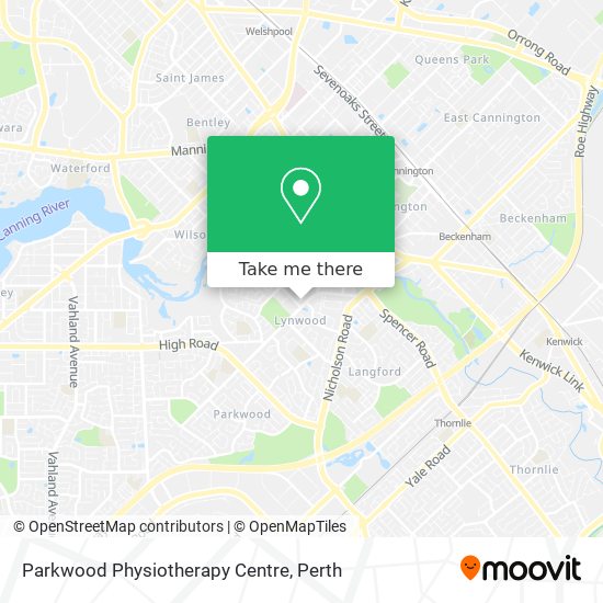 Mapa Parkwood Physiotherapy Centre