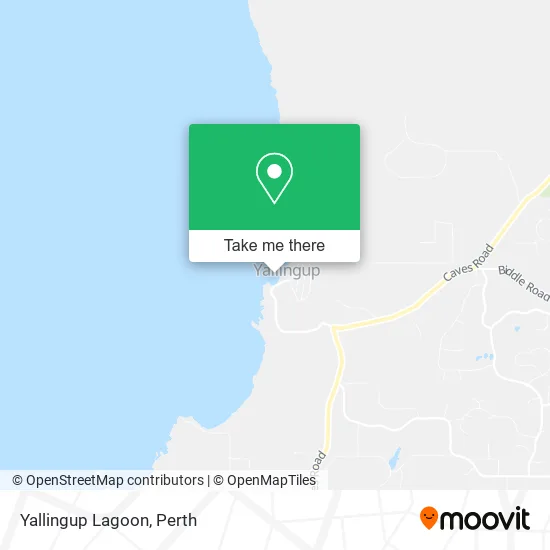 Mapa Yallingup Lagoon