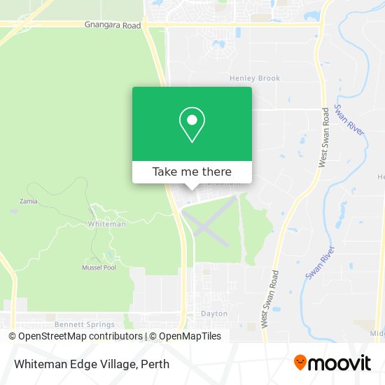 Whiteman Edge Village map