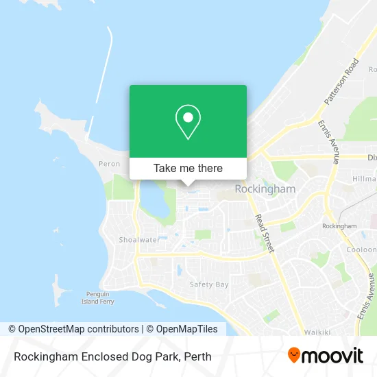 Mapa Rockingham Enclosed Dog Park