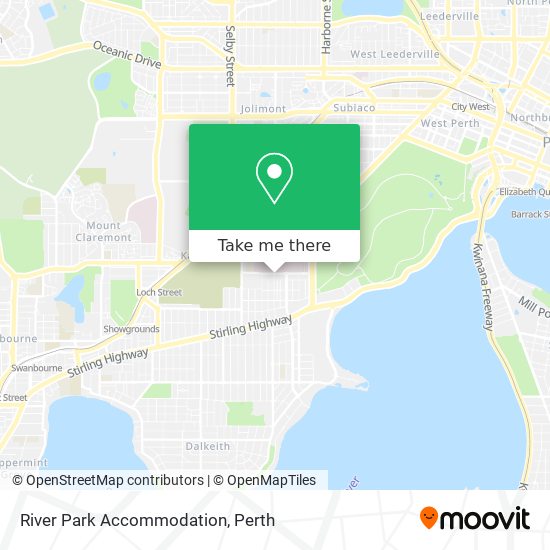 River Park Accommodation map