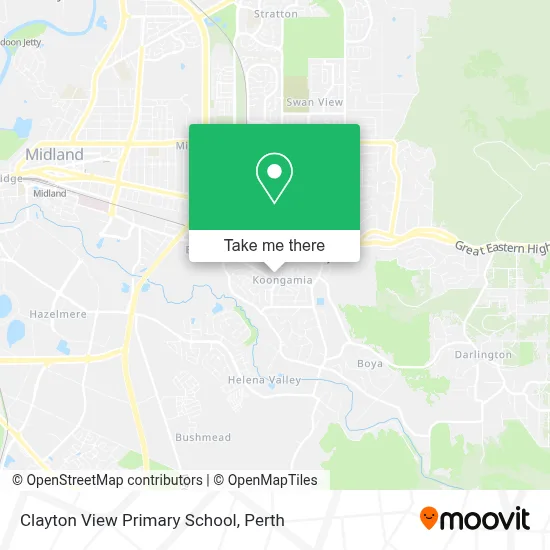 Mapa Clayton View Primary School