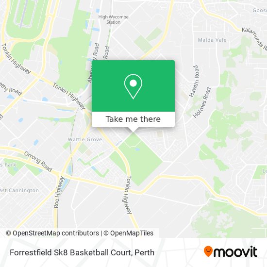 Forrestfield Sk8 Basketball Court map