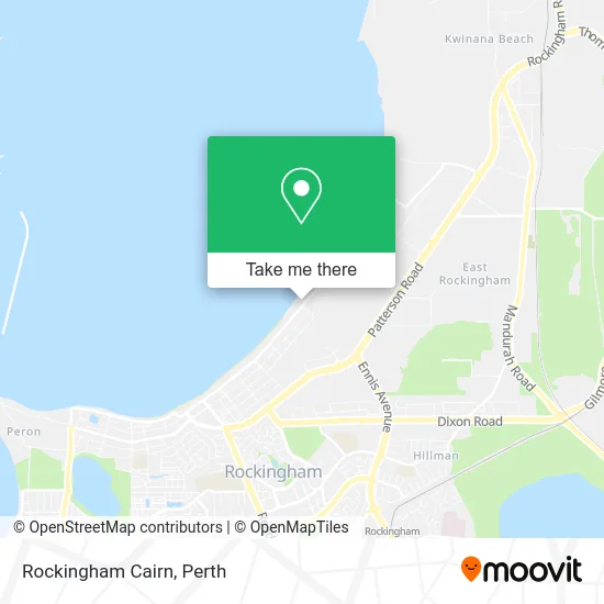 Mapa Rockingham Cairn