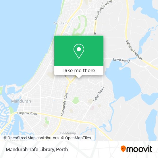 Mandurah Tafe Library map