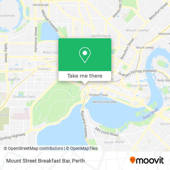Mount Street Breakfast Bar map