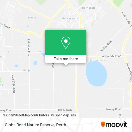 Gibbs Road Nature Reserve map