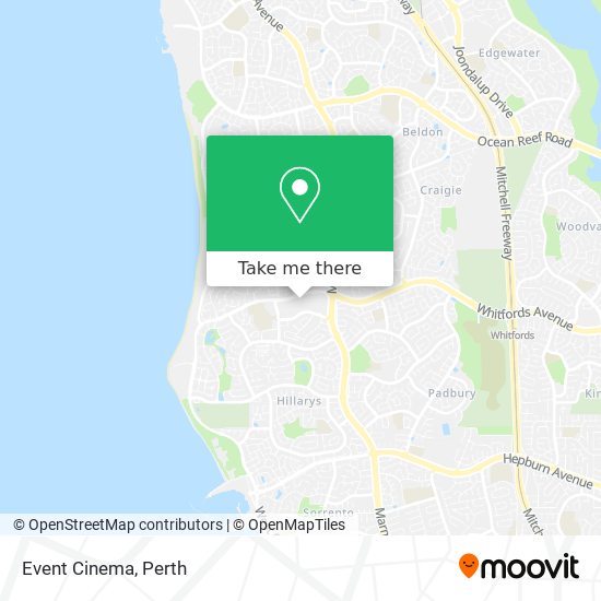 Event Cinema map