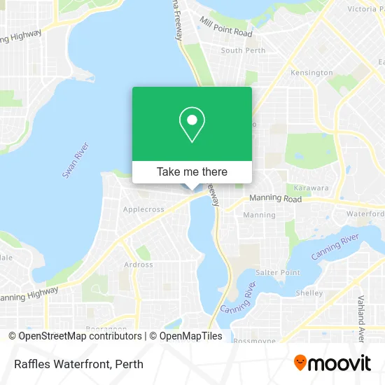 Mapa Raffles Waterfront