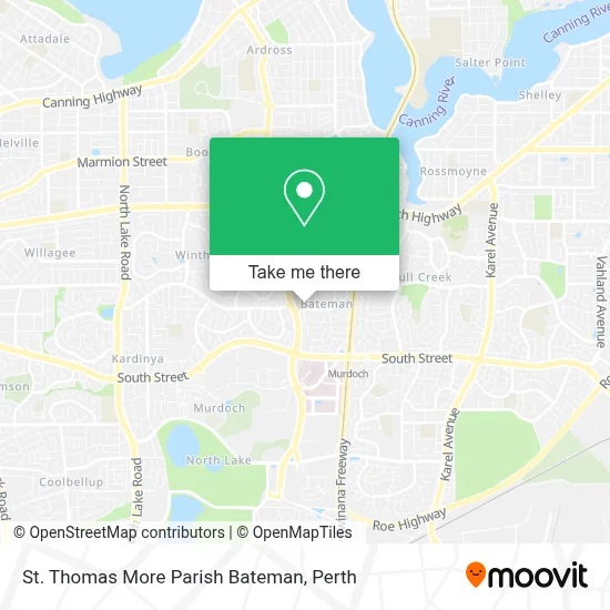 Mapa St. Thomas More Parish Bateman