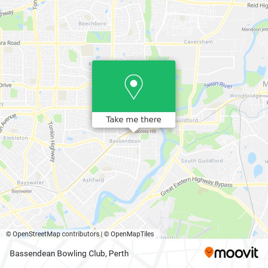 Bassendean Bowling Club map