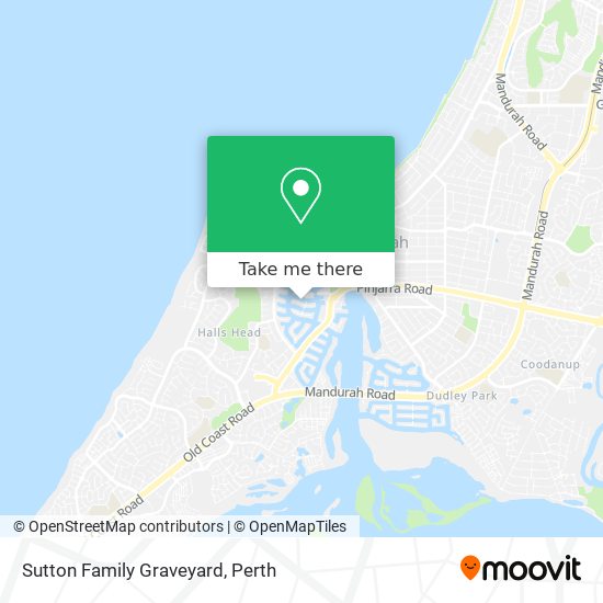 Sutton Family Graveyard map