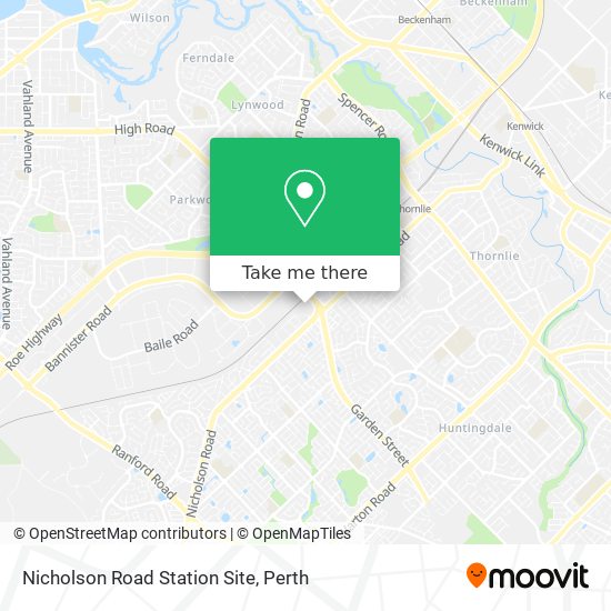 Nicholson Road Station Site map
