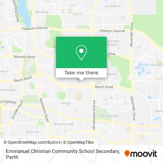 Emmanuel Christian Community School Secondary map