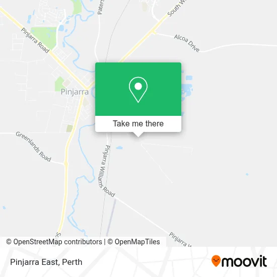 Mapa Pinjarra East