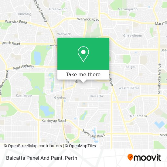 Balcatta Panel And Paint map