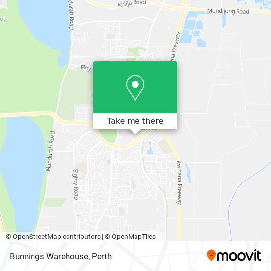 Mapa Bunnings Warehouse