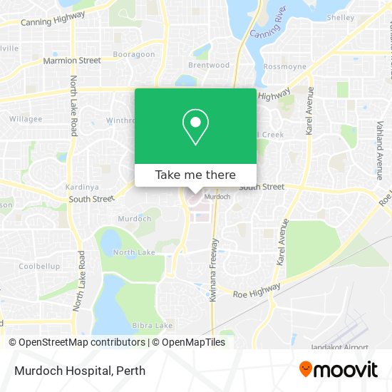 Mapa Murdoch Hospital