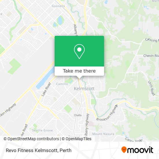 Revo Fitness Kelmscott map