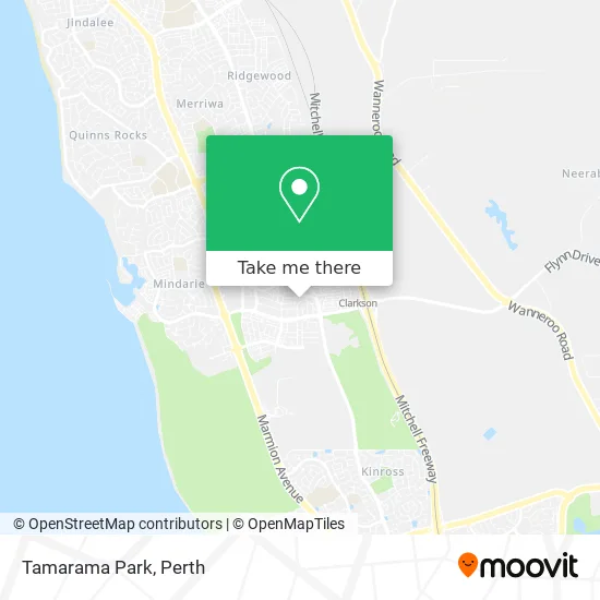 Tamarama Park map