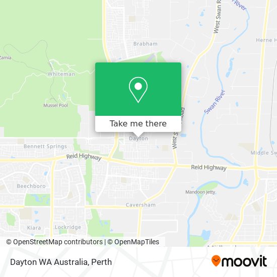 Dayton WA Australia map