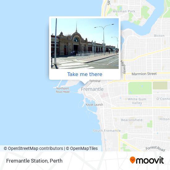 Fremantle Station map
