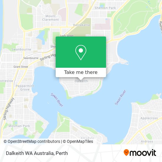 Dalkeith WA Australia map